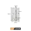 Bisagras Pequeñas de Acero Inoxidable para Apertura Plana y Puertas Plegables, Bisagras de 2 pulgadas 2.5 pulgadas 3 pulgadas 4 pulgadas para Puertas, Ventanas, Armarios, Cajas de Madera y Bolsas, Venta al por Mayor