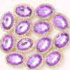 Coração de flor de camada dupla diamante costurado à mão diamante girassol em vidro em forma de ovo diamante diy laço grampo de cabelo cocar material coração de flor
