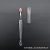 Pincel de silicona para labios de doble extremo con aplicador en forma de cuchara, pincel angular para cejas y pincel de silicona multifuncional - fácil de limpiar y portátil, perfecto para aplicar mascarillas labiales y labiales