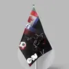 Banderas de Mano Personalizadas para Abanico, Deportivas, para Interiores y Exteriores, para Países de la Copa del Mundo, Venta al por Mayor, No. 7 y No. 8 Banderas de Mano con Imágenes y Muestras