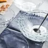 Tazón de vidrio vajilla tazón transparente simple tazón grande creativo tazón pequeño tazón para frutas tazón para ensaladas Tazón de arroz juego de un generación de pelo