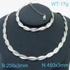 Pulseira de corrente de osso de cobra multicamadas trançada estilo europeu e americano, conjunto de colar de aço titânio de luxo leve para mulheres, atacado de joias de fábrica