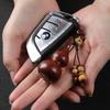 Pingente de cabaça pequena de jacarandá chaveiro de carro de alta qualidade para celular masculino e feminino com corda pendurada Wen Play Hand Handle