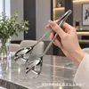 Colheres de sopa de aço inoxidável 316 para exportação em estoque. Elegantes colheres de cabo longo estilo coreano para uso doméstico e em restaurantes, adequadas para servir sopas, sobremesas e outros pratos