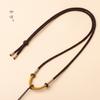 Cordão Pingente Tecido à Mão Colar de Jade Dourado DIY Joias de Jade Hetian Cordão de Alta Qualidade Atacado para Homens e Mulheres