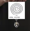 Pingente de Tigre do Zodíaco em Prata Esterlina 925 para Homens Ano do Zodíaco Cabeça de Tigre Dominadora Colar Tendência Design de Nicho Presente