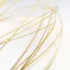 Alambre de Cobre Trenzado Chapado en Oro con Fuerte Retención de Color, Alambre Duro para Materiales y Accesorios DIY, Alambre para Dar Forma a Pulseras Hechas a Mano, Joyería para Orejas