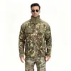 Chaqueta de Forro Polar Camuflaje Táctico Otoño e Invierno para Hombre, Deportes al Aire Libre, Forro Polar Táctico, Forro Cálido Engrosado