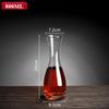 Decantador de Vino Tinto para Uso Doméstico y Comercial, Dispensador de Vino de Vidrio de Cristal de Lujo Ligero de Gama Alta, Decantador de Licores, Jarra para Servir Vino