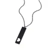 Collar Metálico de Acero Inoxidable en Stock Transfronterizo Hueco en Forma de Corazón en Blanco Láser UV Impresión a Color Material Regalo Collar con Letras