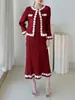 Elegante Traje de Mujer Estilo Chanel 2026 Nuevo Conjunto de Dos Piezas Cardigan Abrigo Vestido para Viajes de Negocios Francés Elegante