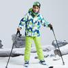 Conjunto de Dos Piezas de Algodón Cálido y Engrosado para Esquí y Snowboard para Niños y Niñas