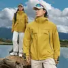 Chaqueta cortavientos con capucha estilo montaña para parejas Tongkezhe otoño e invierno, abrigo casual deportivo de algodón engrosado para hombres y mujeres