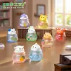 Paisaje en miniatura con lindos conejos y gatitos, vaso de hielo con temática de animales, accesorios de decoración DIY para casa de muñecas, pequeños adornos para coche o escritorio
