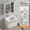 Gabinete de Baño Grande de Acero Inoxidable con Arco Lavabo Integrado para Baño Combinación de Gabinete Lavamanos con Fregadero Retenedor de Agua