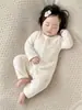 Traje de Verano Delgado para Bebé con Aire Acondicionado Mameluco de Manga Larga Ropa para Recién Nacidos Mono de Algodón Puro Pijama Conjunto de Verano para Bebé Venta al por Mayor