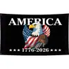Bandera de Fondo para Cumpleaños del 250 Aniversario Americano Transfronteriza Bandera de Jardín 1776-2026 Bandera Decorativa del Día de la Independencia