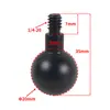 Tornillo metálico de 1/4 a 17/20/25/soporte para teléfono móvil con cabeza de bola, accesorios para espejo retrovisor de motocicleta, varilla de conexión M10