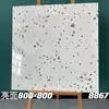 Azulejos de terrazzo brilhantes 800x800, mesmo estilo dos usados na Mixue Ice City, azulejos de piso especiais para lojas de milk tea 600x600