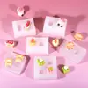 Juguetes de Comida en Miniatura: Pastel de Fresa, Donut, Pan de Chocolate - Moldes de Silicona para Manualidades Hechas a Mano y Squishy
