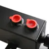 Modificação de carro 1L pote quadrado respirável de óleo com cabeça de cogumelo modificação de carro tanque de combustível auxiliar pote de óleo de gás de escape 1L