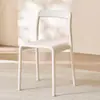 Silla de Plástico para Exteriores Silla con Respaldo Engrosado Silla de Ocio Comercial para el Hogar Silla de Comedor Moderna Simple Exterior de Ocio