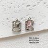 Cor brilhante que preserva a cor, de longa duração, com diamantes incrustados, pérola, liga de metal, pingente artesanal DIY, pingente, pulseira, colar, acessórios de joias para celular