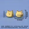 Accesorios Chapados en Oro de Plata Pura 999 Cuentas Espaciadoras de Gato de la Suerte Pulsera de Cristal Collar de Perlas Cuentas para Manualidades Cordón para Ensartar Cuentas Sueltas Venta al por Mayor