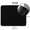 Venda direta da fábrica em estoque preto mousepad de publicidade, borracha preta, espessado, borda travada, tamanho extra grande mousepad