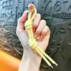 Chaveiro de Personalidade para Carro Enfeites Pendurados Corda de Couro Bolsa de Tempo Pendurada Pequenos Acessórios Pingente de Chaveiro de Couro Tira de Couro Cinto