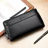 Bolso de Mano Nuevo para Hombre con Candado de Contraseña Grande Bolso de Mano Antirrobo para Jóvenes y Adultos Cartera de PU Suave de Gran Capacidad
