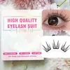 Kit de Cola para Cílios Postiços Transfronteiriço, Grande Capacidade, Estilo Leve, Cílios Postiços Little Jasmine com Comprimentos e Camadas Alternados