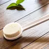 Cepillo de Baño Sencillo, Raspador de Espalda, Cepillo de Baño de Mango Largo con Cerdas Suaves, Cepillo de Limpieza de Mango Recto, Cepillo Corporal, Raspador de Baño