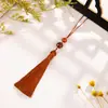 Marcador de Página com Franja de Borla de Sementes de Cabaça 8cm Pingente Pequeno para DIY Borlas Ornamentos de Estilo Antigo Charms Sachês Perfumados Caixa de Presente Acessórios para Headwear