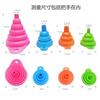 Embudo de Silicona Plegable Portátil Embudo de Cuello Largo Embudo de Silicona Plegable Embudo Pequeño Retráctil