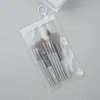 Set de 8 mini brochas de maquillaje de colores macarrón, brocha de polvo portátil para viaje, brocha para pestañas y sombras de ojos, herramientas de brochas de maquillaje