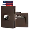 Portatarjetas Antirrobo al por Mayor Cartera para Hombre Portatarjetas de Aleación de Aluminio Funda Protectora Localizador Airtag Portatarjetas Titular de Identificación