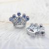 Acessórios para joias DIY de liga 10mm superfície de diamante colorida estrela de cinco pontas borboleta chaveiro pulseira de pulso pulseira acessórios para joias