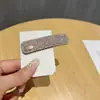 Grampo de Cabelo de Alto Padrão com Diamantes Completos Novo Estilo Clipe Lateral Elegante da Moda Clipe de Franja Frontal Simples Versátil Clipe Bb Quebrando Acessórios de Cabelo
