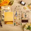 Yuezhen Wenchuang Jingjing Pegatinas Serie Recuerdos Cálidos de Ocio Pegatinas de Escena Estereoscópicas Miniatura 3D Descompresión Pegatinas Creativas