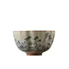 Película de Apertura de Horno Ru Taza de Cerámica para Cata de Té Taza de Té Pu'er Taza de Maestro Tazas de Té Taza Individual Cuenco de Té Taza Personal del Hogar