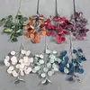 Hojas de Manzana Artificiales al por Mayor para Decoraciones de Boda, Decoración de Hoteles y Hogares, Hojas Redondas para Arreglos Florales, y Plantas Artificiales