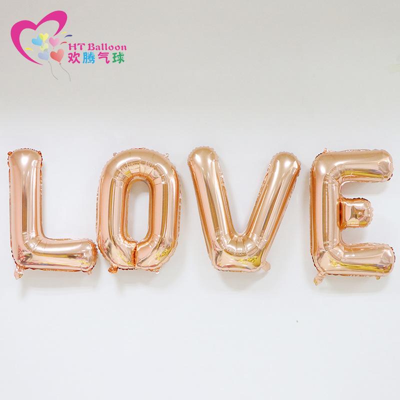 30寸仿美玫瑰金字母LOVE-ht
