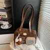 Bolsa Almofada para Deslocamento Diário, Bolsa Grande com Alça de Ombro e para Axila, Nova Moda Outono e Inverno, Bolsa Simples Feminina