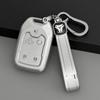 Estojo Prata Glaver para Chave de Carro Estojo para 5 Chaves Chave de Carro GMC Buckle Savana Sierra Yukon Estojo Macio