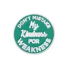 Broche de Molde de Desenho Animado para Roupas Transfronteiriças Insígnia com Letra em Inglês Acessórios para Roupas Banda de Joia de Liga Fixa Medalha