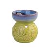 Queimador de Aromaterapia Mini com Esmalte Rachado Salão de Beleza Spa Queimador de Óleo de Incenso Lâmpada de Aromaterapia Cerâmica