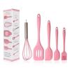 Ferramentas de Cozinha para Assar de Silicone Conjunto de Cinco Peças Conjunto de Utensílios de Cozinha Antiaderentes Raspador Conjunto Completo de Cinco Peças em Estoque Ferramentas de Silicone para Assar