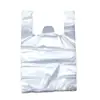 Bolsas de Plástico con Logo Personalizado Bolsas Tipo Chaleco Blancas Color Sólido Grado Alimenticio para Leche Tipo Delgado Transparente Bolsas de Plástico HDPE de 2 Jin
