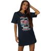 Bai Fen Zhi Yi Verão Transfronteiriço Nova Camiseta Preta de Manga Curta com Gola Redonda Estampada de Caimento Solto para Mulheres, Roupas Femininas Tendência Estilo Ins